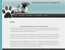 Tablet Screenshot of alexandriaanimalhosp.com